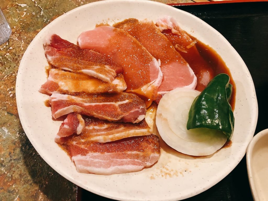 豚生姜焼ランチ 肉